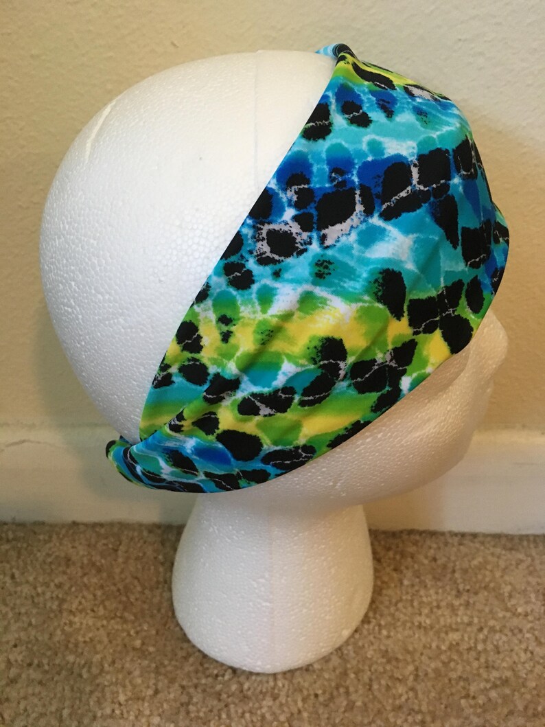 Ocean Headband Blue Headband Yellow Headband Green Etsy