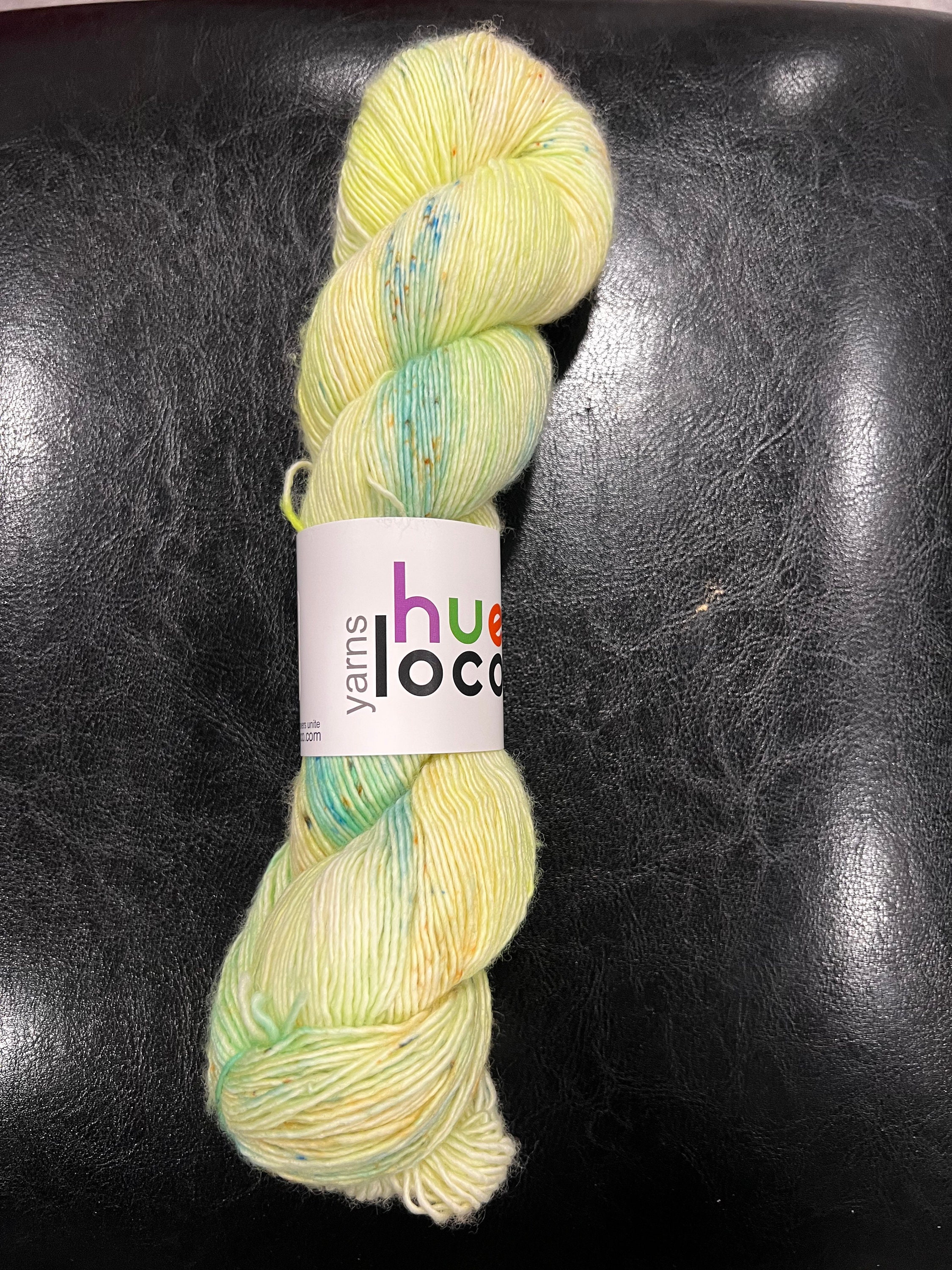 20g Mini Caper, Merino Wool, Yellow Yarn, Green Yarn, Crochet – Hue Loco