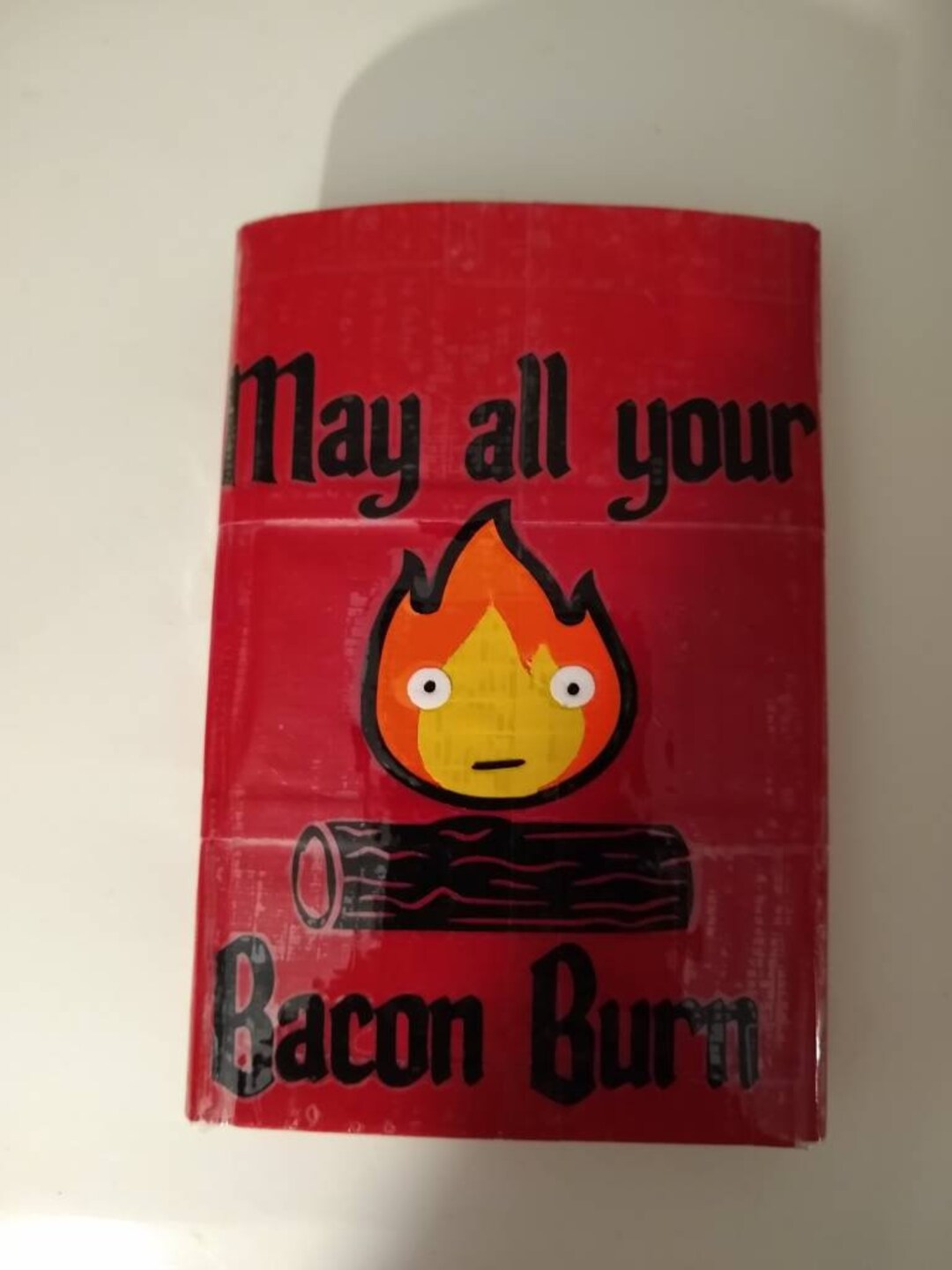 May All Your Bacon Burn Duct Tape Wallet Etsy
