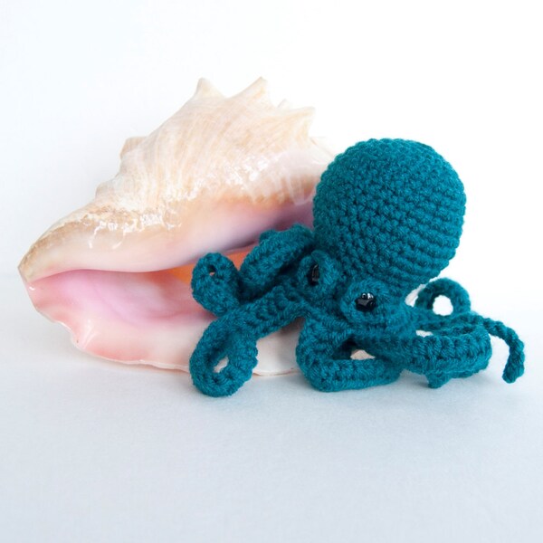 Amigurumi Baby Kraken Plush Octopus - Teal