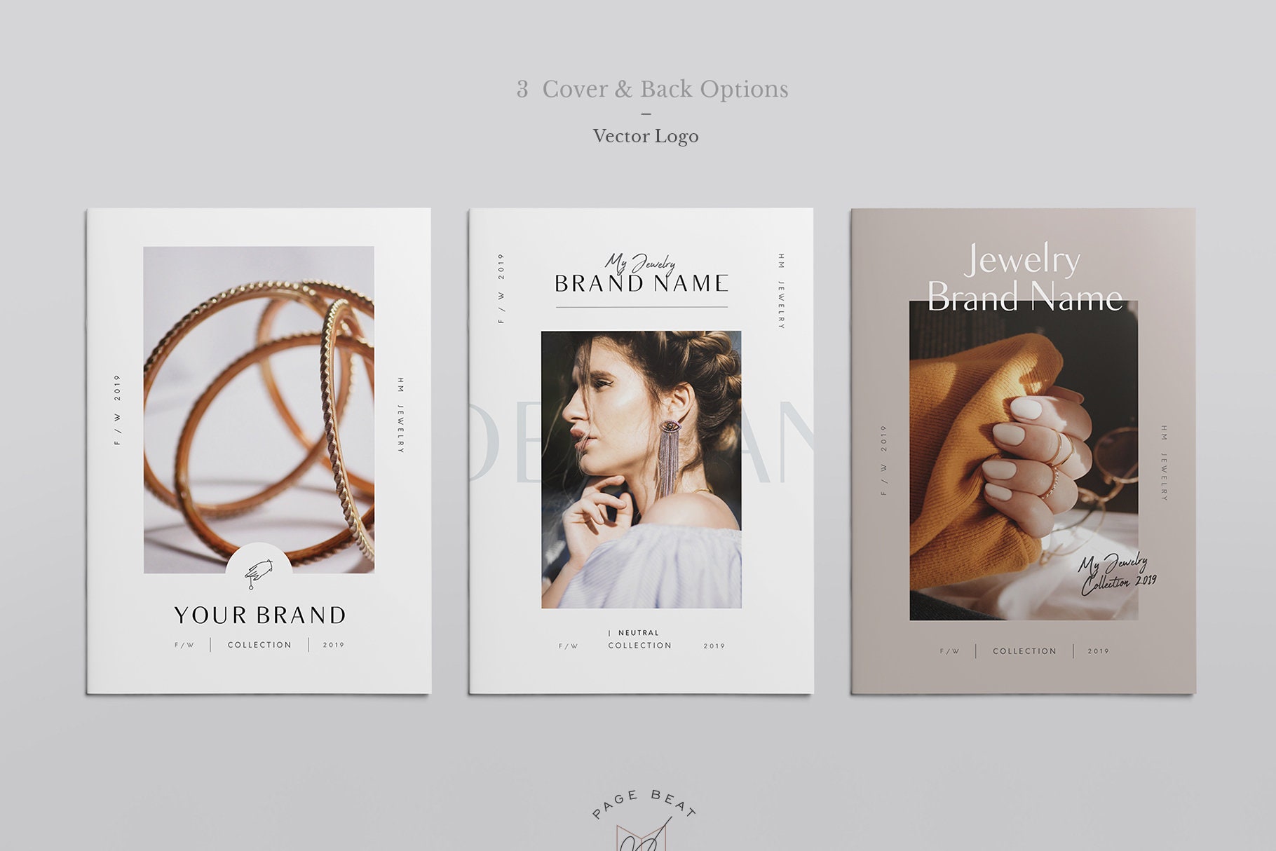 Jewelry Lookbook / Catalog Brochure Template for Canva and Indesign Etsy