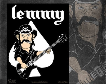 adesivo Lemmy Kilmister bass heavy metal Motörhead sticker decal aufkleber