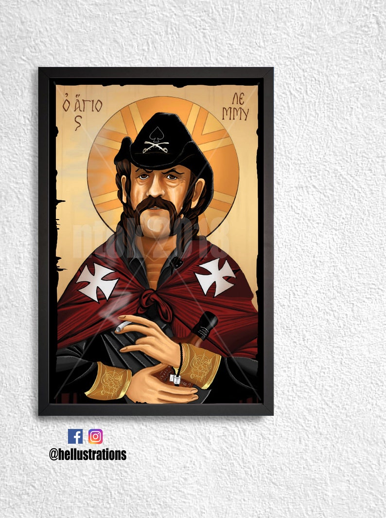 rock Lemmy Motorhead Icon Poster rock music poster Heavy metal