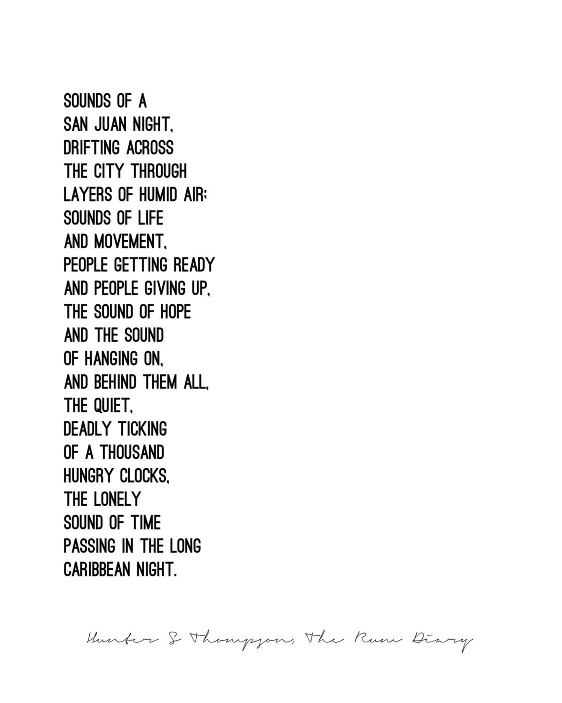 hunter thompson the rum diary