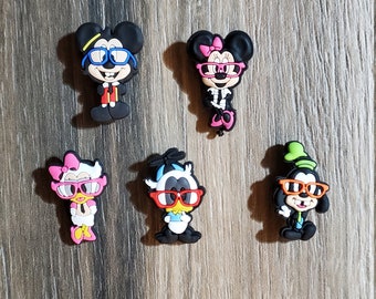 Mickey, Mouse, minnie, duck, donald, daisy, goofy, Shoe Charms, Disney Inspired, Embellishment, Party Favor, Girl, Boy