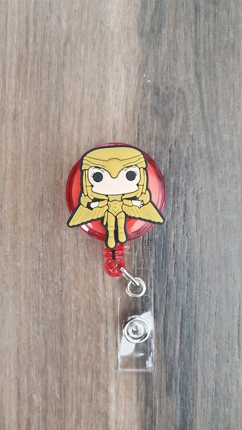 Super Heroes Pediatric Badge holder nurse badge reel Teacher Badge Holder Wonder Woman Badge holder Nurse ID badge holder