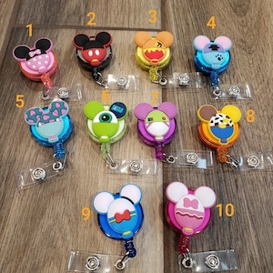 Mouse Ears, Duck Ears, Characters, Badge holder, Nurse ID badge holder, nurse badge reel, Pediatric Badge holder, Teacher Badge Holder