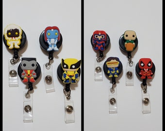 Super Heroes, Badge holder, Nurse ID badge holder, nurse badge reel, Pediatric Badge holder, Teacher Badge Holder