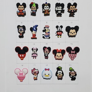 3 shoe charms, Tsum Tsum, mickey, pooh, Mouse, minnie, Shoe Charms, Disney Inspired, Embellishment, Party Favor, Girl, Boy