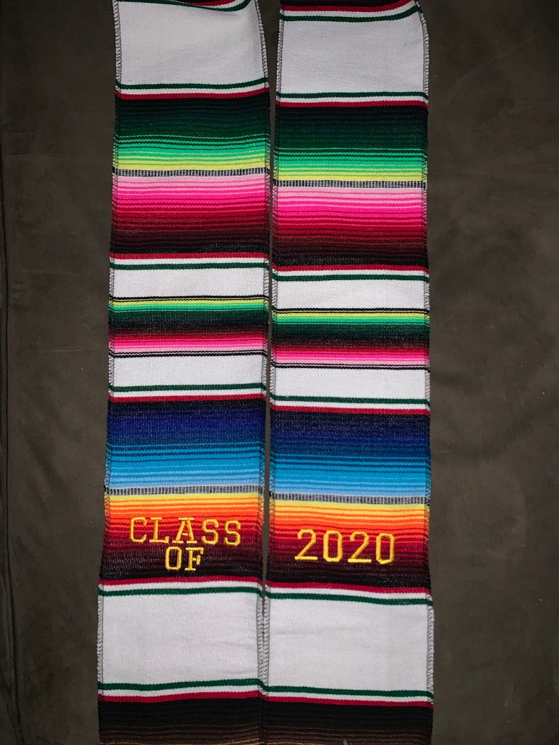 Personalized Mexican Graduation Stole Mexican Serape Stole Etsy