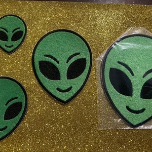 Alien Patch/Little Green Man Patch/Alien Face Patch