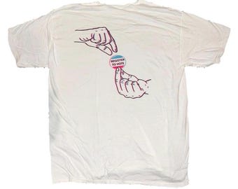 Voting Streetwear Tee - Comfort Colors Graphic Shirt (Black & White)