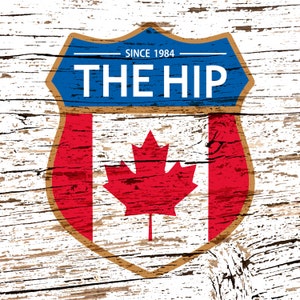 The HIP Sheild |Rock Art | Glossy Finish | 10”x 10” | Wooden Sign | Fan Art