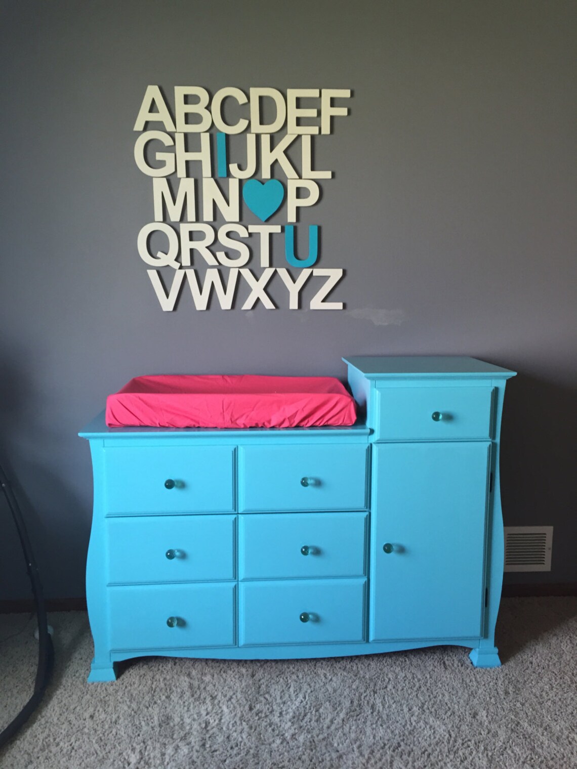 Wooden Alphabet Set Nursery Wall Letters Alphabet Wall Art Etsy