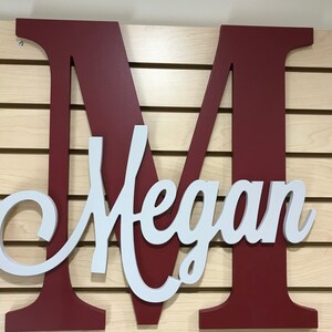 Details about / Wooden Letters Large Small 10cm 20cm With Name Personalised Wall Decor Sign