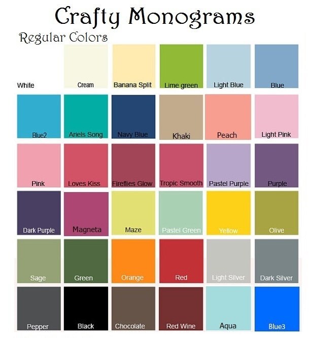 26 PAINTED Wood Monogram Initials Wall Decor Hanging | Etsy