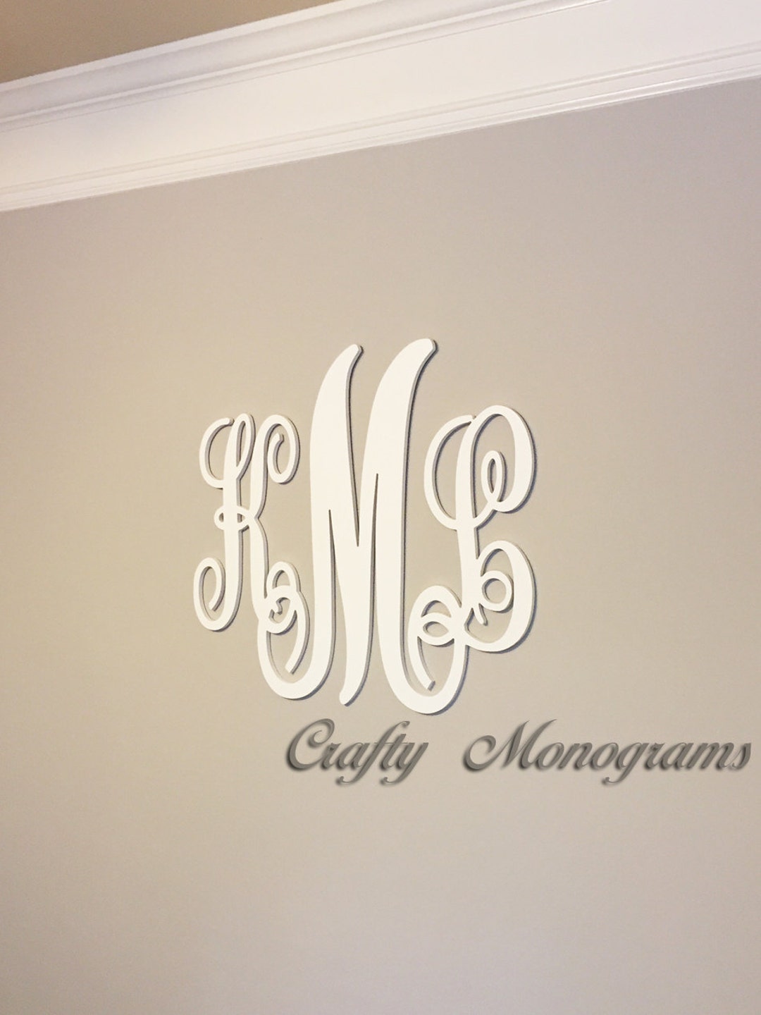 24 X 26 Nursery Decor Wooden Monogram Wall Art Large Wood Etsy