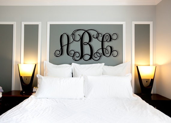 monogram wall decor vinyl