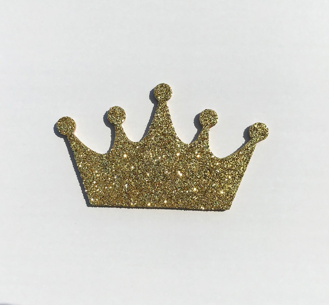 Gold Glitter Princess Crown Decor Wall Decoration Girls Etsy
