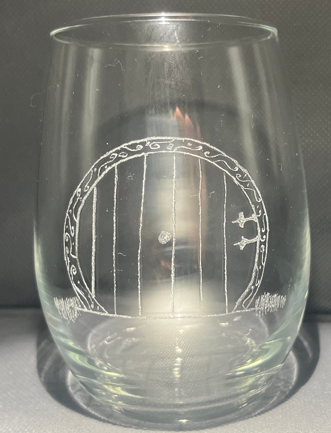 Hobbit Hole Inspired 20 Oz Stemless Wine Glass It's a Dangerous