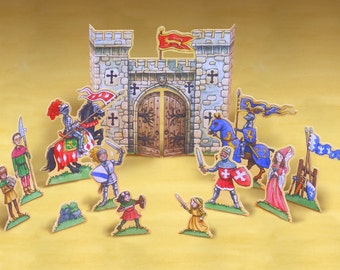 Knights play set printable