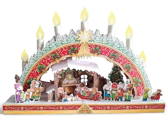 Christmas Mouse Traditional Bridge Printable Model Kit