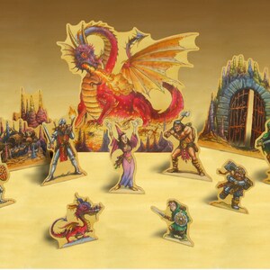 Dragon Great Red play set printable