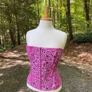 Corsé bandana fucsia