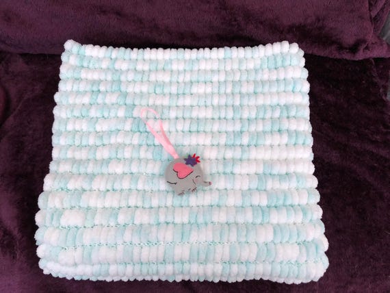 Cot Size Pom Pom Baby Blanket Unisex Etsy Singapore
