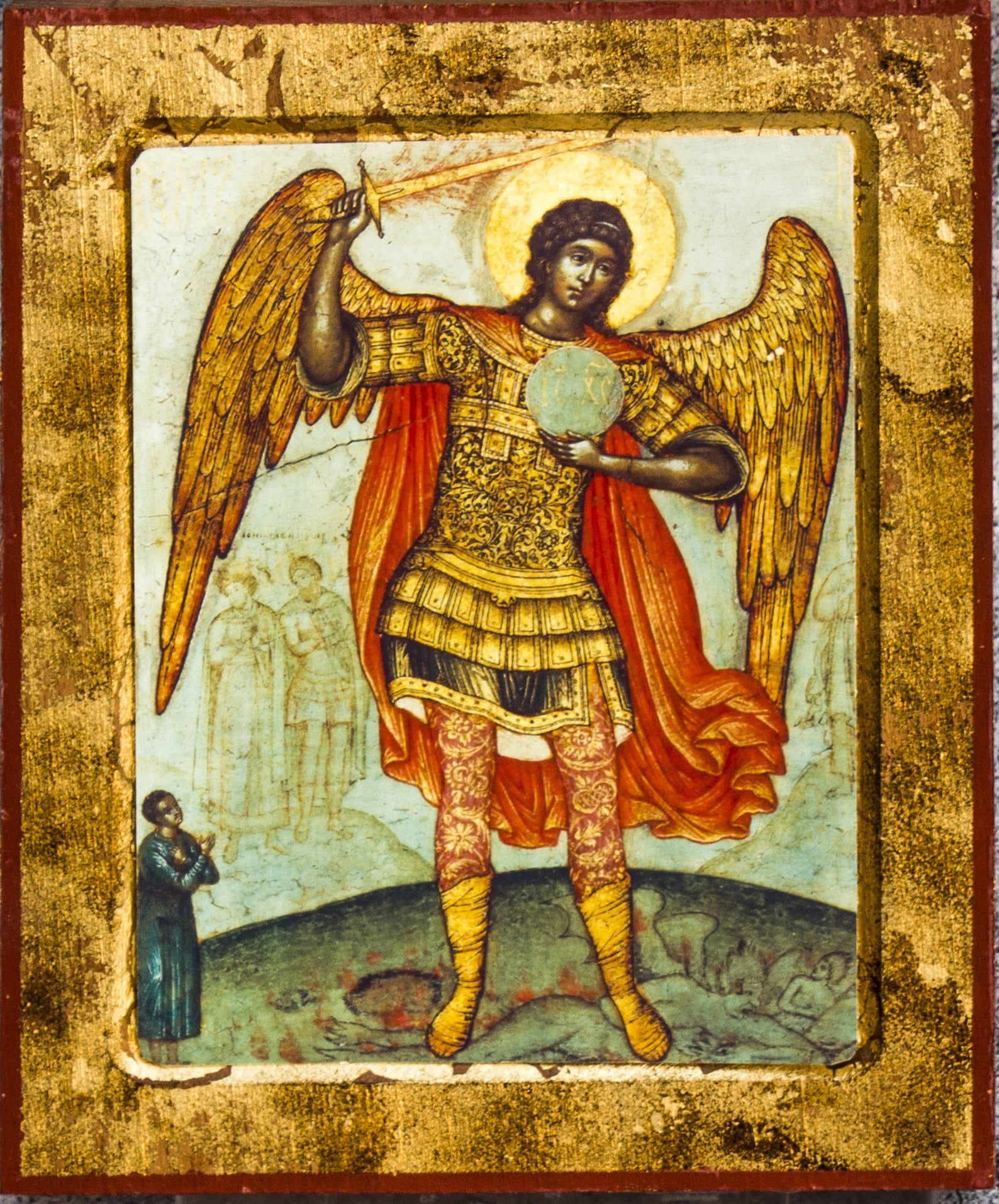Archangel Michael icon Orthodox Handmade Russian wood icon | Etsy