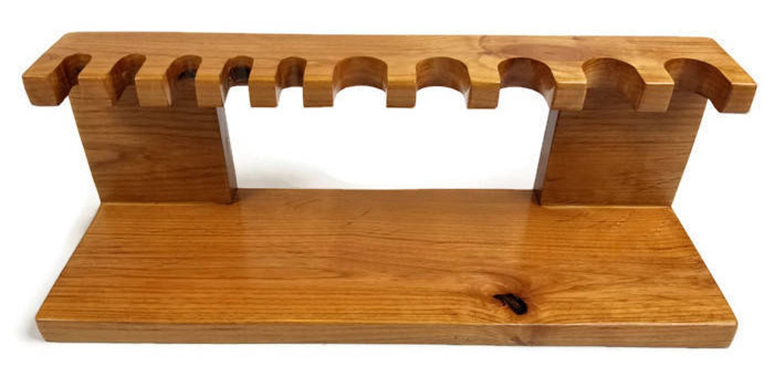 Safety Razor Shaving Brush Stand Custom Wood up to 5 Slots Etsy