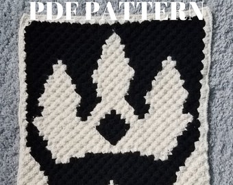 Three Spires Castle City Crest crochet/C2C crochet/cross-stitch PDF pattern