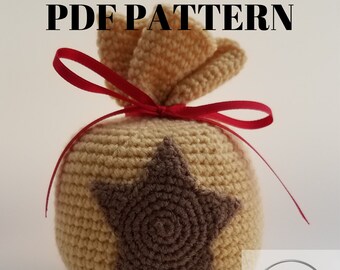 Cartoon Bag of Money Amigurumi Crochet Pattern