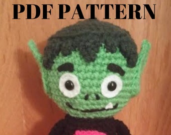 Green Beast Superhero Amigurumi Crochet Pattern