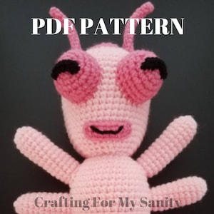 Pink Silk Worm Amigurumi Crochet Pattern