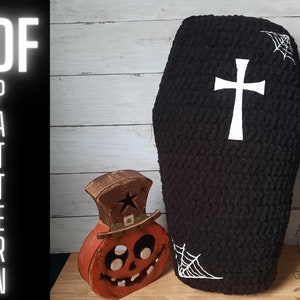 Coffin Pillow No Sew PDF Crochet Pattern