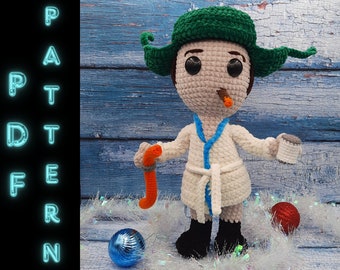 PDF Crochet Pattern Annoying Cousin / Holiday Guest