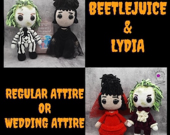 Crocheted Horror Character Plushies - Handmade Halloween Dolls