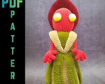 PDF Crochet Pattern Flatwoods Monster / WV Cryptid / Braxie