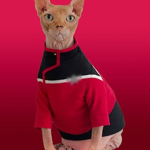 LD Command Uniform for Sphynx cat / Sphynx Cat Clothes