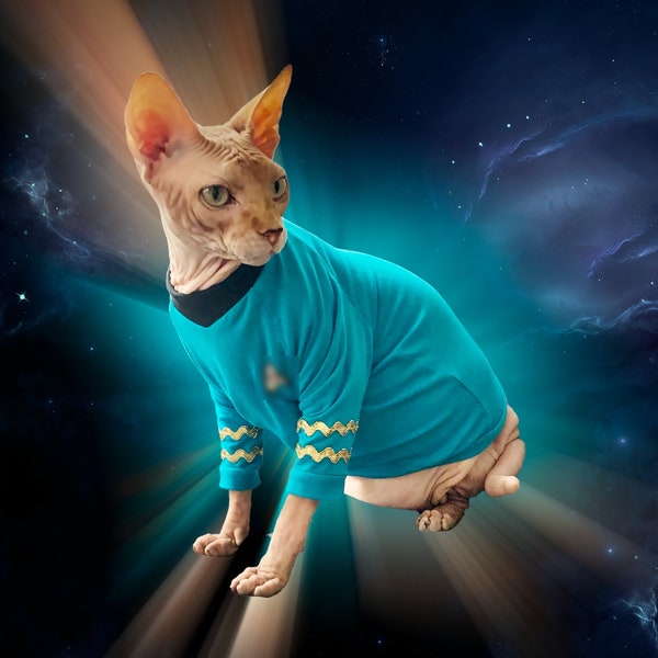 TOS Science Uniforme pour chat Sphynx