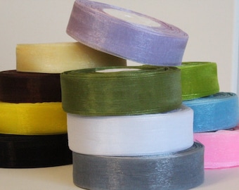 WHOLESALE - 1 inch Organza Ribbon - 50 yards