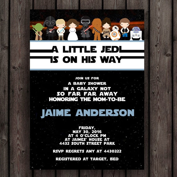 star wars baby shower invitation starwars invitation star etsy starwars invitation