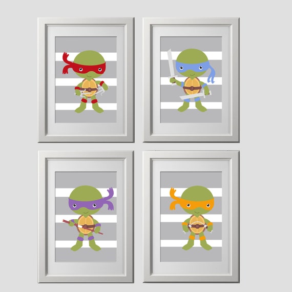 Teenage mutant ninja turtles wall art prints shipped to your Etsy