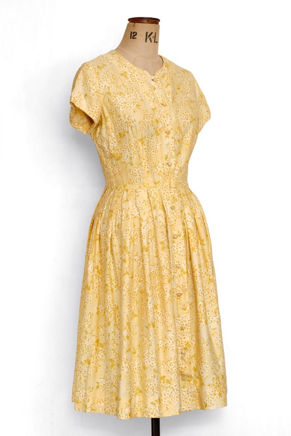 Dress / Vintage 50s Soft Cotton Day Day Dress / F