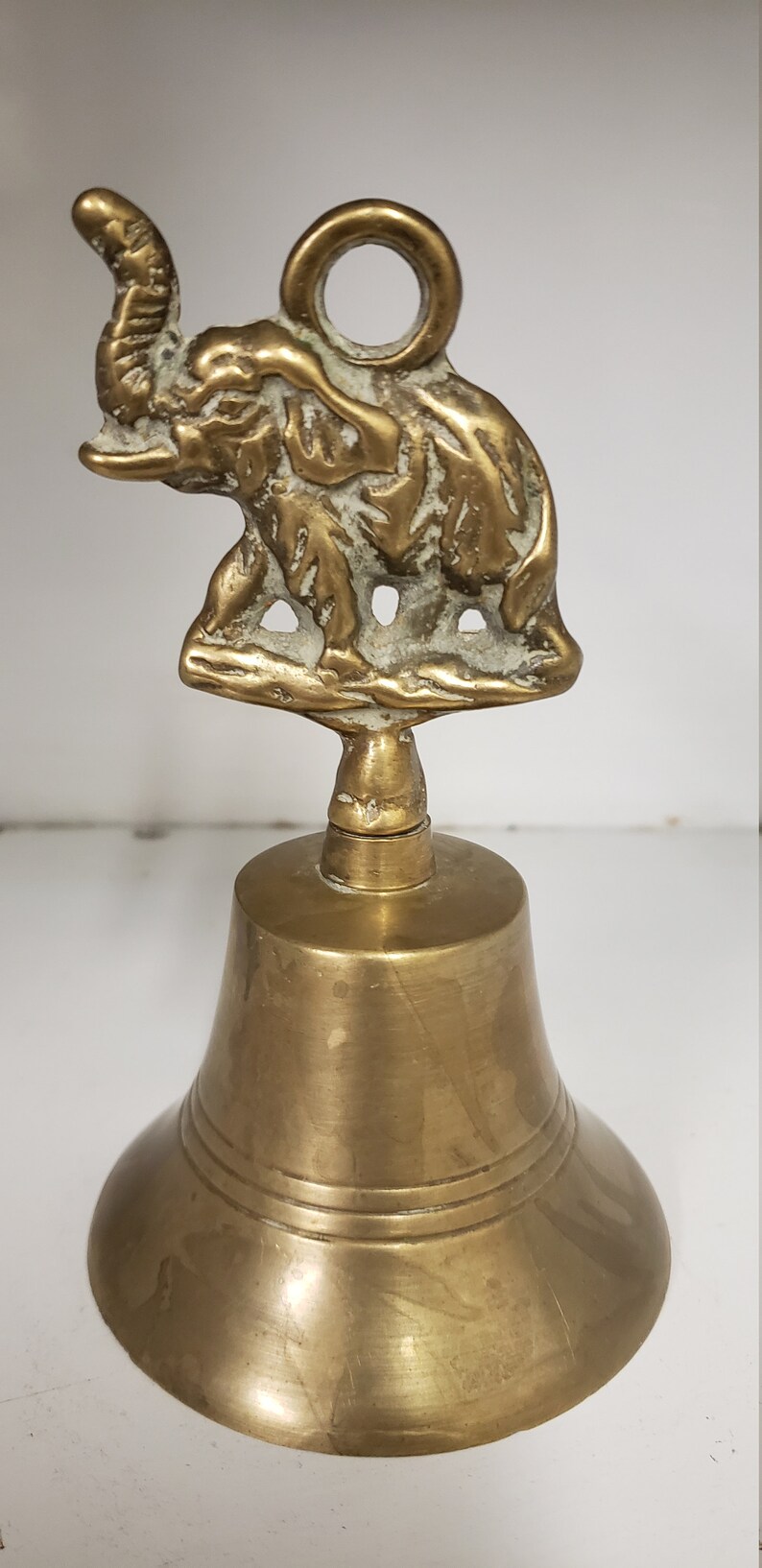 Vintage Brass Elephant Bell Etsy