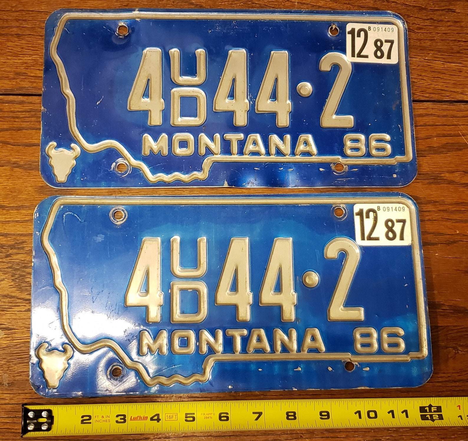 Vintage Pair of Montana License Plates 1986 Etsy