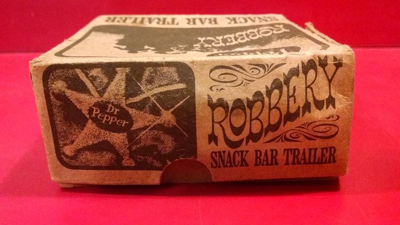 Vintage Dr Pepper Snack Bar Trailer Box