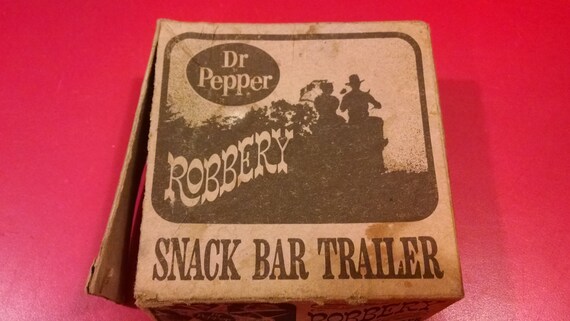 Vintage Dr Pepper Snack Bar Trailer Box