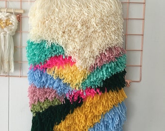 HECHO A PEDIDO - Tejido para colgar en la pared, Decoración de pared, Tejido, Tapiz, Arte de fibra, Tejido a mano, Tapiz, Arte de pared, Hecho a mano